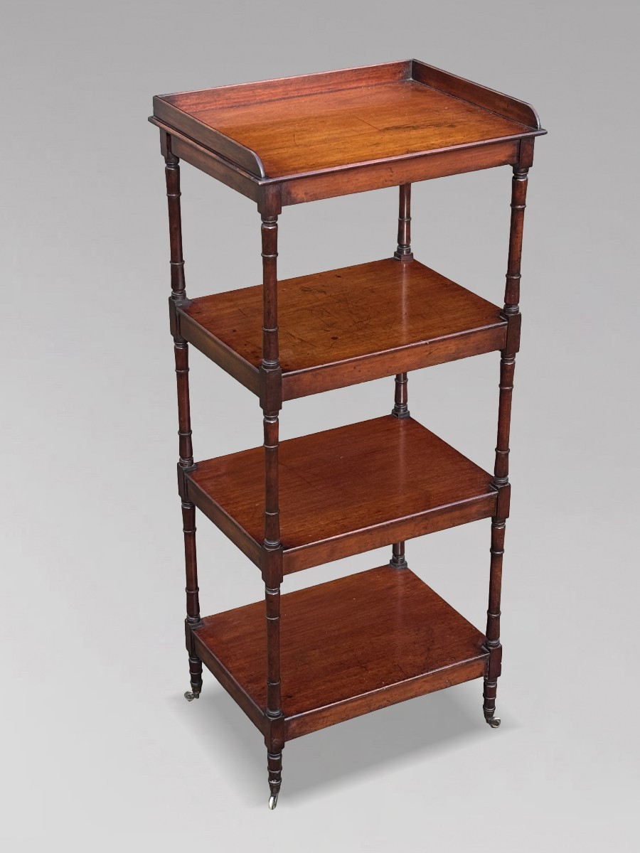 Early 19th Century George IV Period Mahogany Whatnot Music Stand