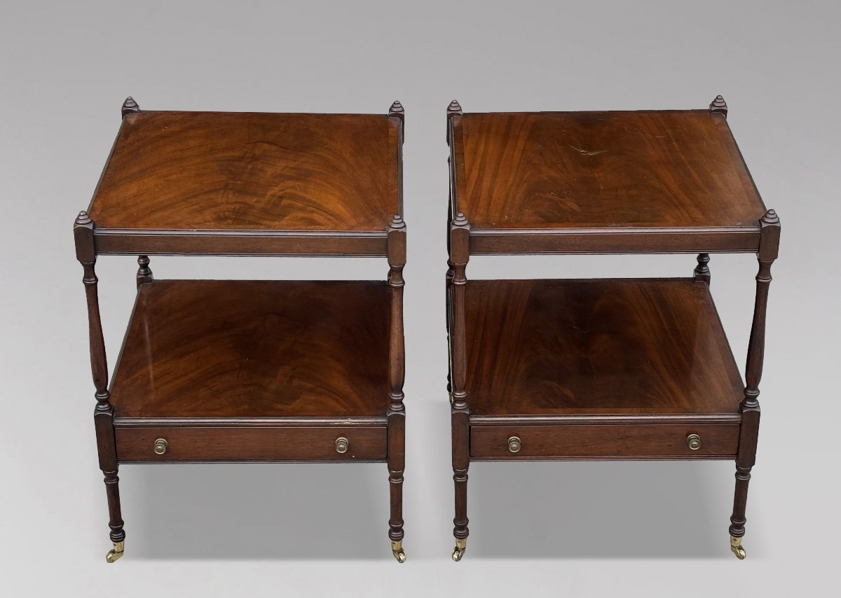 Pair Of Edwardian Period Mahogany Side Tables