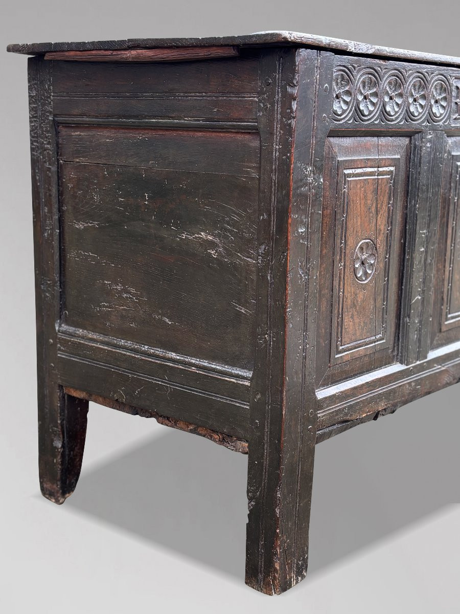 17ème Siècle, Coffre en chêne, Lancashire-photo-7