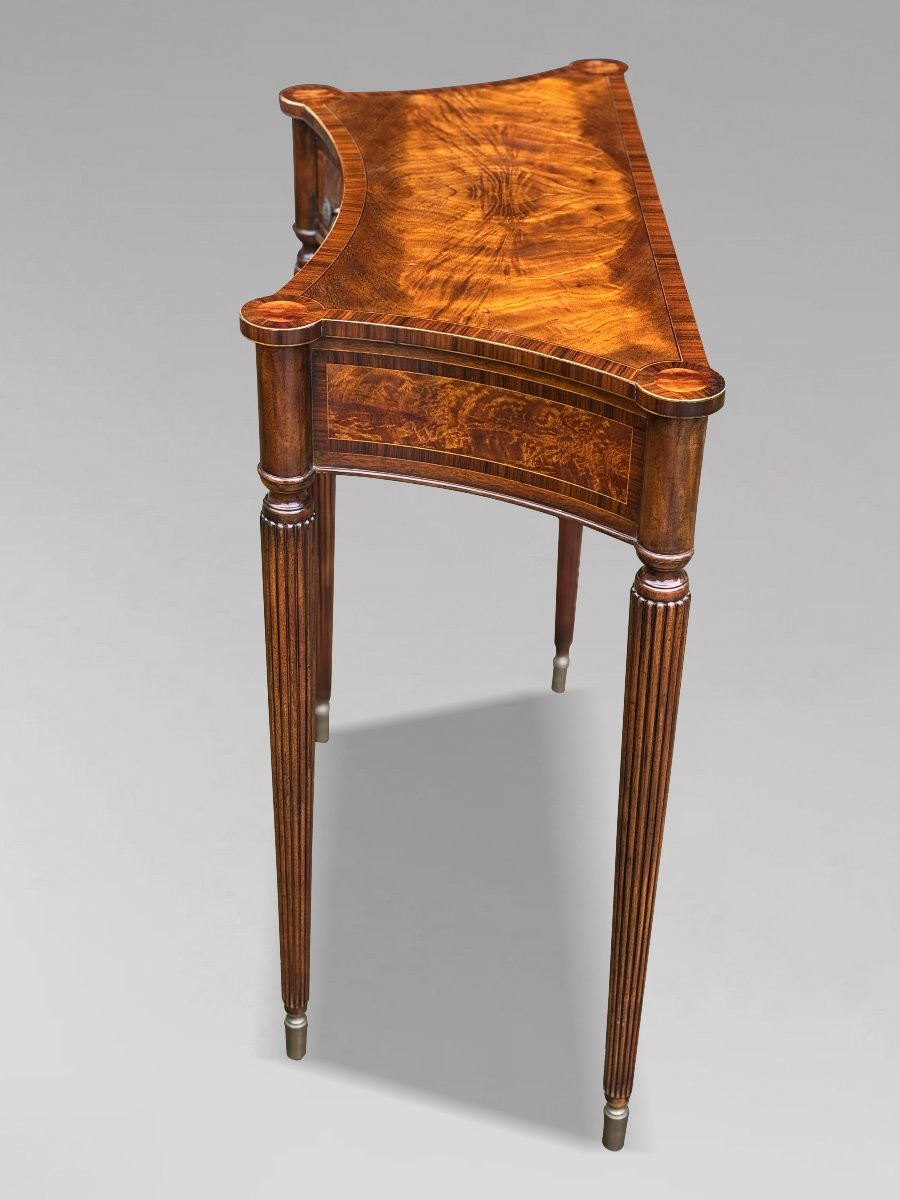 Console en Noyer de Qualité à Incrustations, par Brights of Nettlebed, vers 1980-photo-4