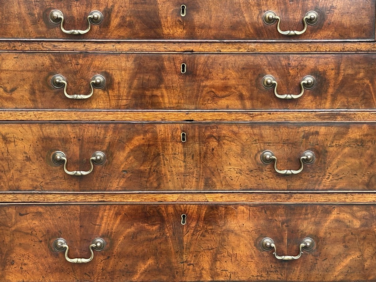 18th Century George III Period Mahogany Desk-photo-3