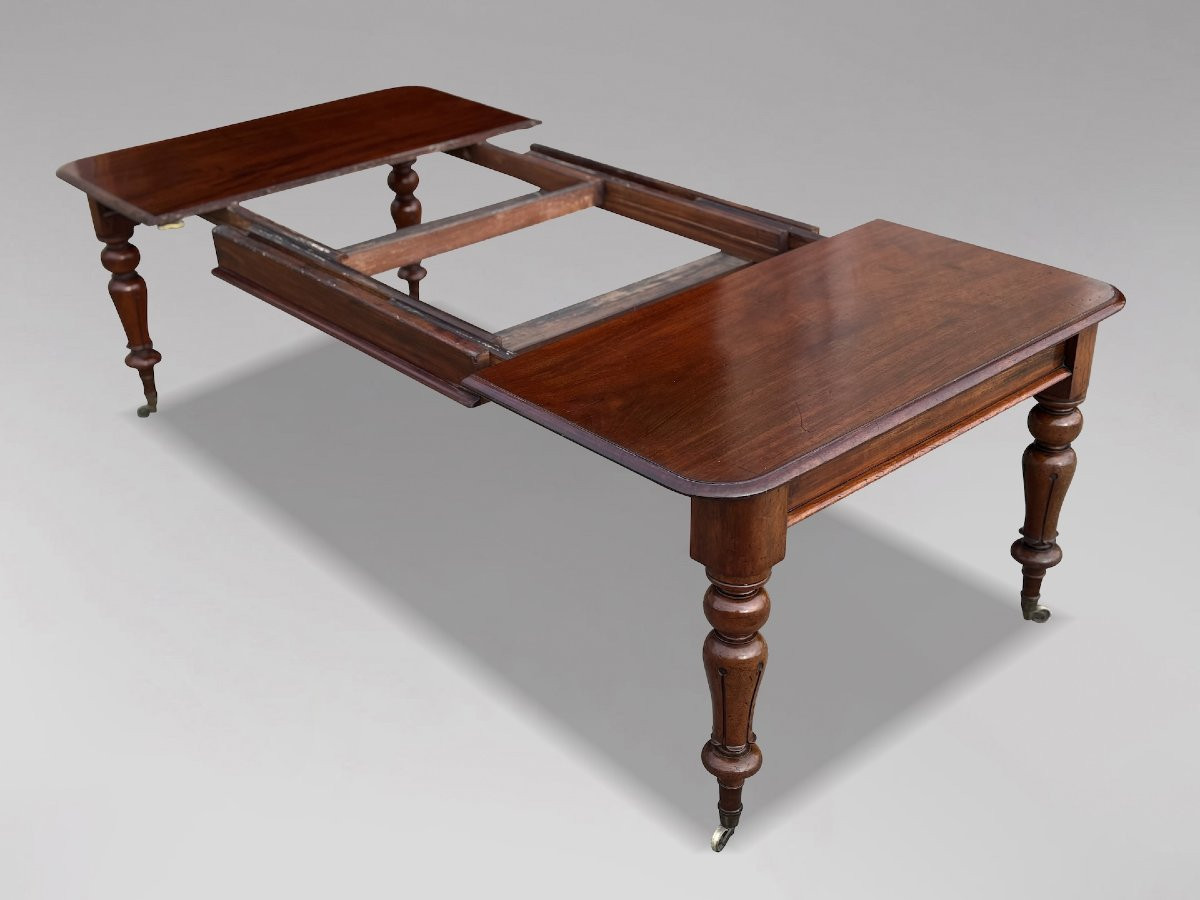19th Century William IV Period Mahogany Extending Dining Table-photo-2