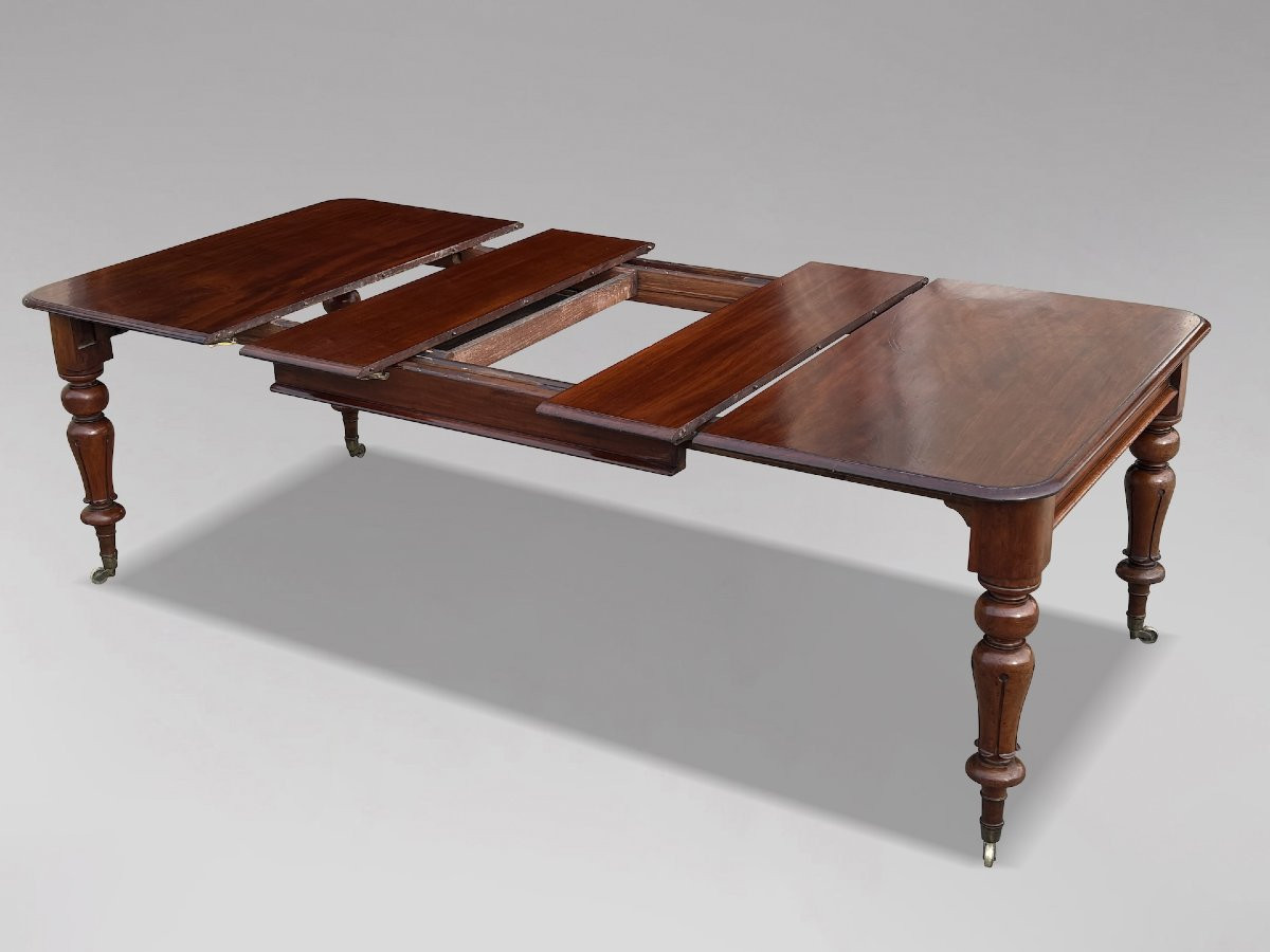 19th Century William IV Period Mahogany Extending Dining Table-photo-3