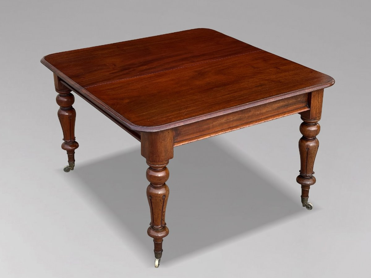 19th Century William IV Period Mahogany Extending Dining Table-photo-1