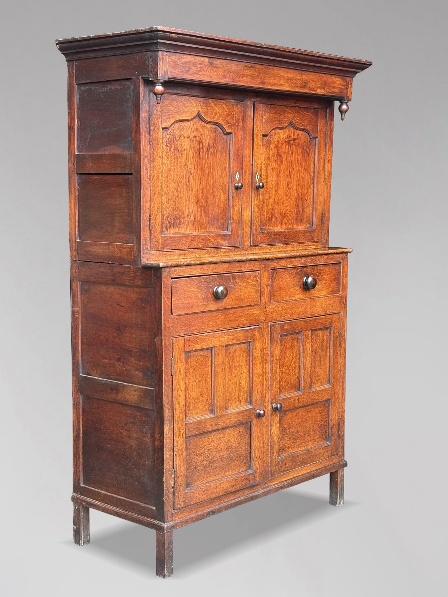 18th Century Georgian Oak Court Cupboard