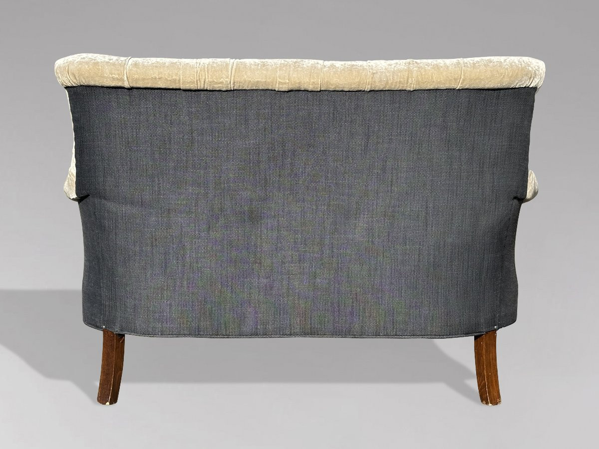 19ème Siècle, Canapé en Velours de Forme Lyre en Acajou, Époque Guillaume IV-photo-4