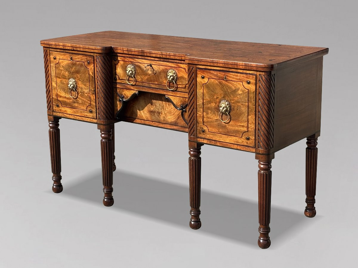 Début 19ème Siècle, Buffet en Acajou à Incrustations d’Ébène, Période George IV-photo-2