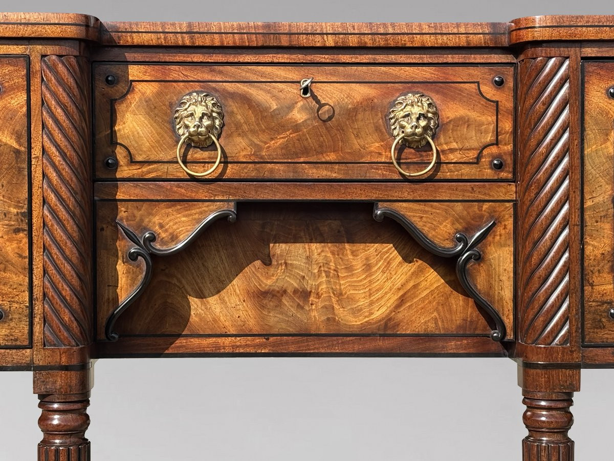 Début 19ème Siècle, Buffet en Acajou à Incrustations d’Ébène, Période George IV-photo-4