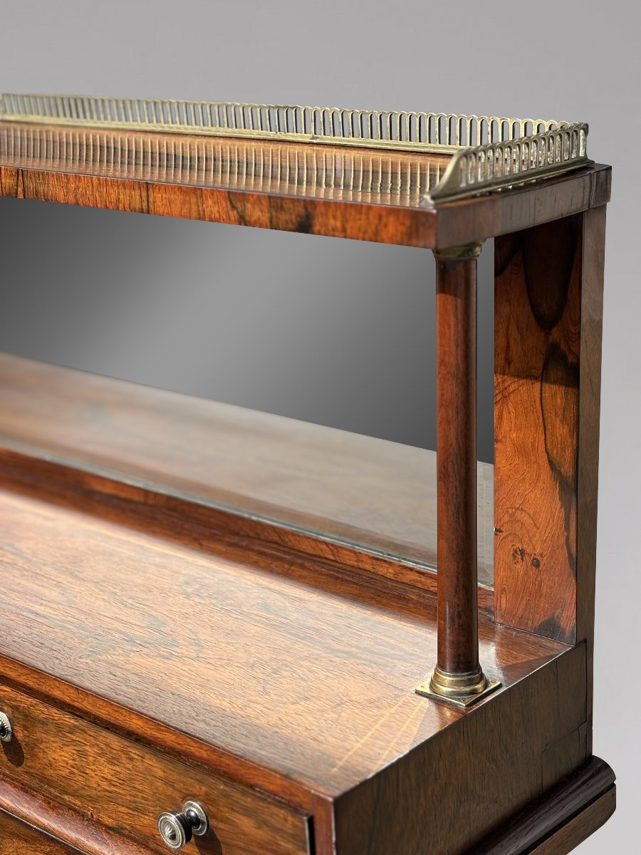 19th Century Regency Period Rosewood Chiffonier-photo-4