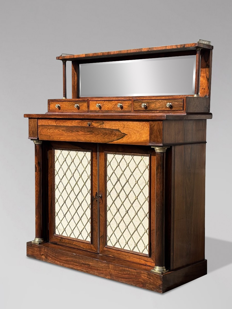 19th Century Regency Period Rosewood Chiffonier