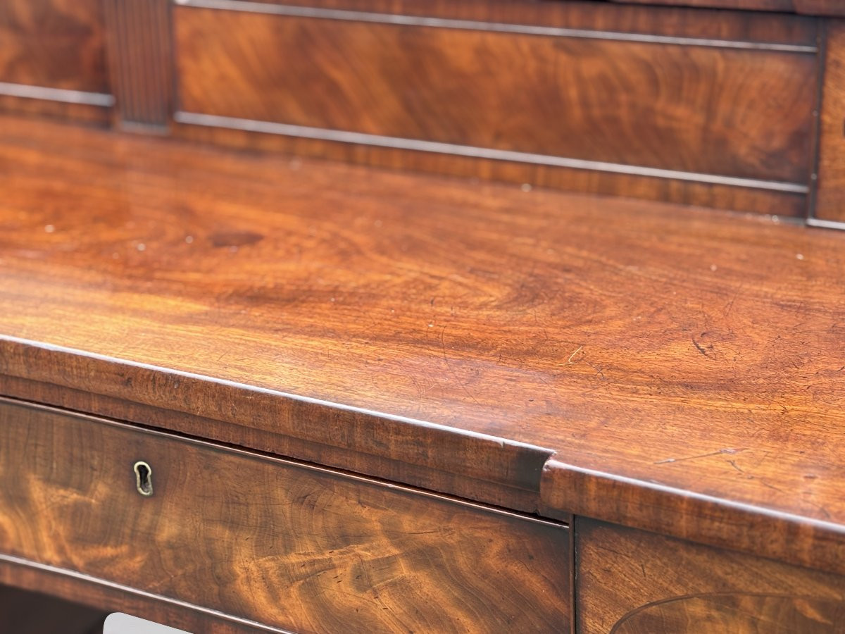 Imposing 18th Century George III Period Mahogany Sideboard-photo-4