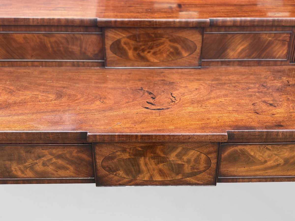 Imposing 18th Century George III Period Mahogany Sideboard-photo-5