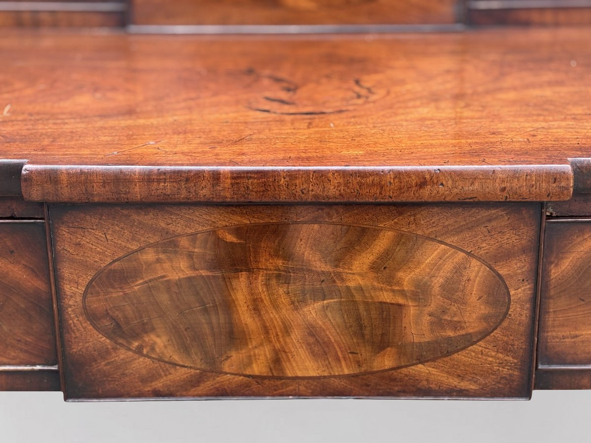 Imposing 18th Century George III Period Mahogany Sideboard-photo-6