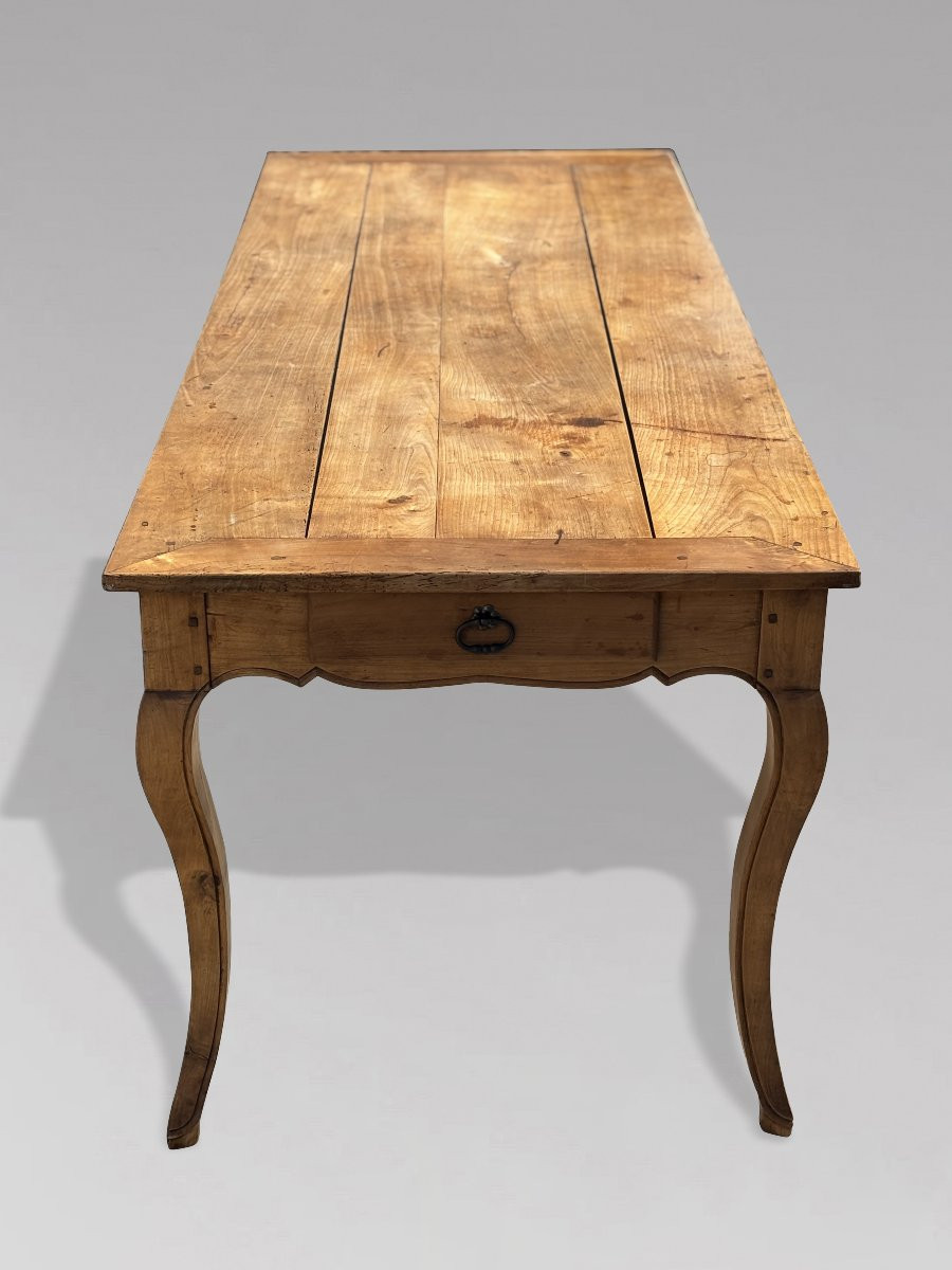 19ème Siècle, Table de Ferme Française en Bois de Fruitier-photo-4