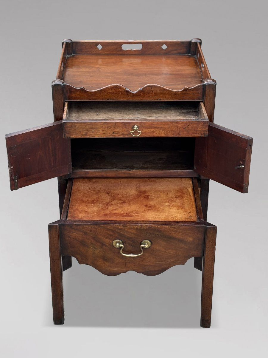 Pair Of 18th Century George III Period Mahogany Bedside Commodes-photo-2