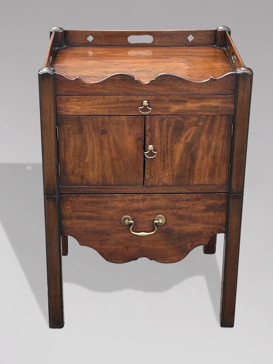 Pair Of 18th Century George III Period Mahogany Bedside Commodes-photo-4