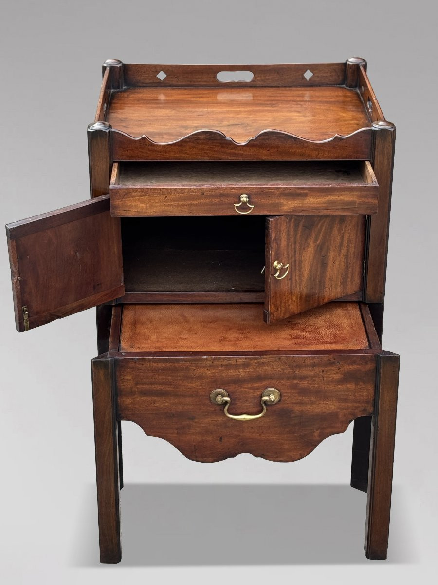 Pair Of 18th Century George III Period Mahogany Bedside Commodes-photo-6