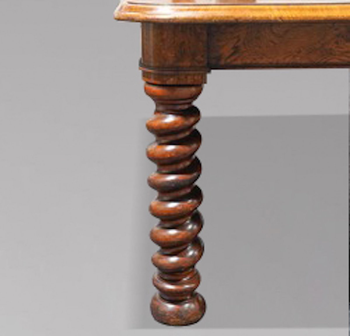 Impressive 19th Century William IV 6m Pollard Oak Extending Dining Table Stamped Gillow-photo-7