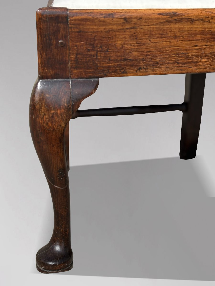 Pair Of 18th Century George III Period Oak Side Chairs-photo-4