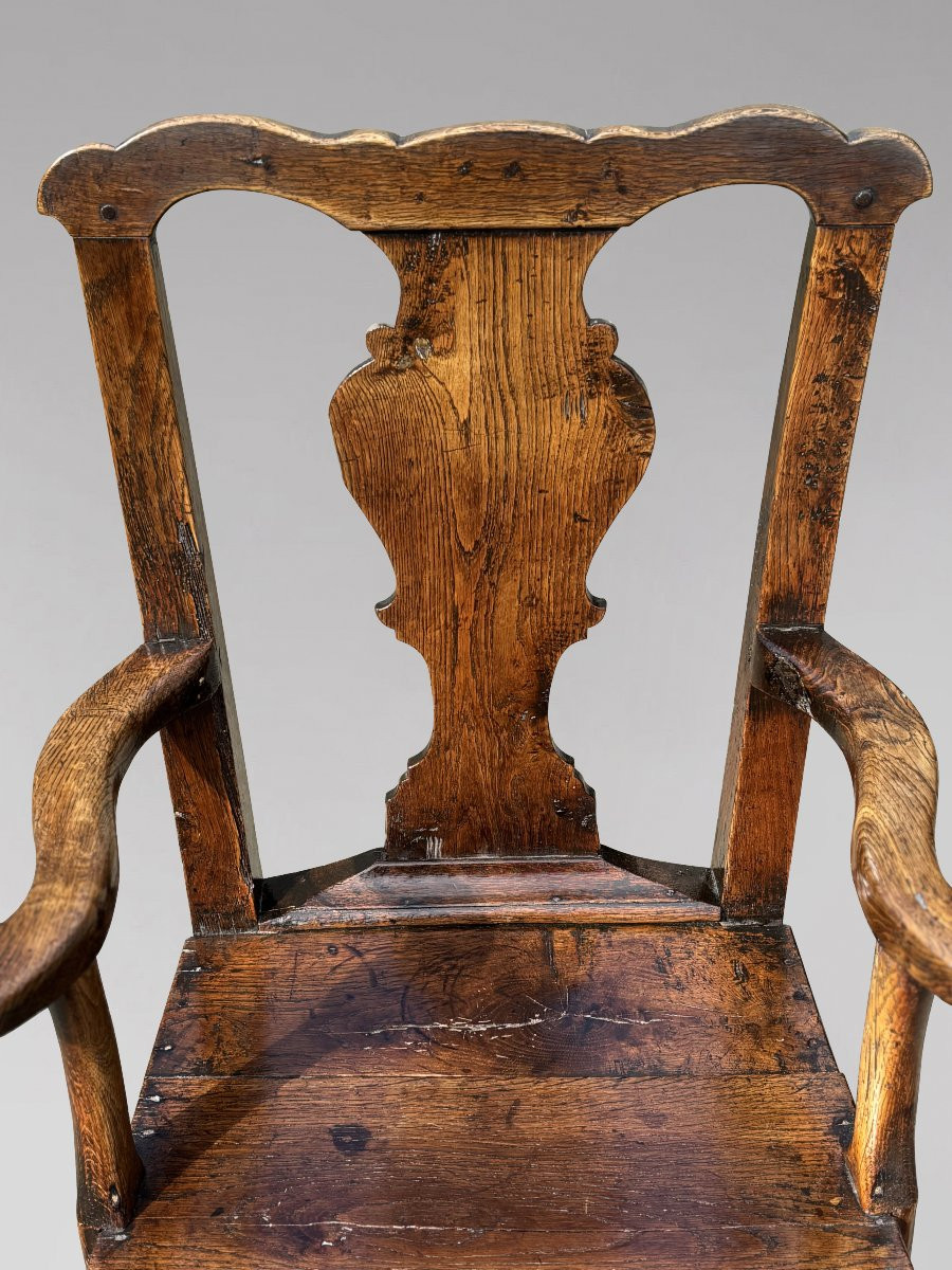 18ème Siècle, Fauteuil en Chêne, Époque George III-photo-2