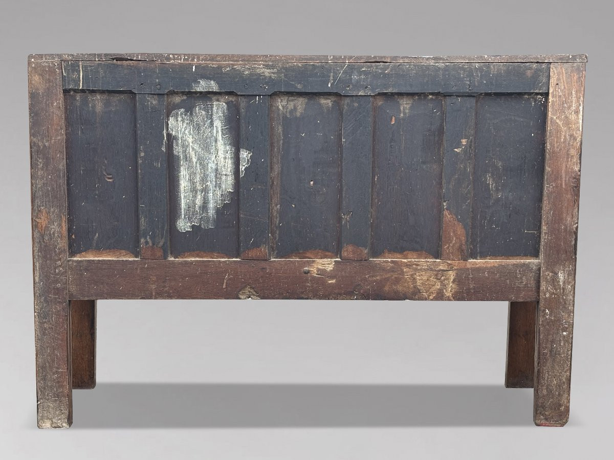 18th Century Georgian Oak & Elm Country Settle-photo-2