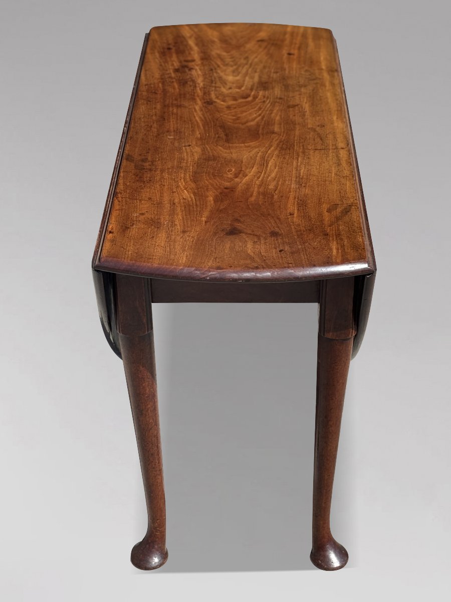 18th Century George II Period Mahogany Drop-leaf Dining Table-photo-3