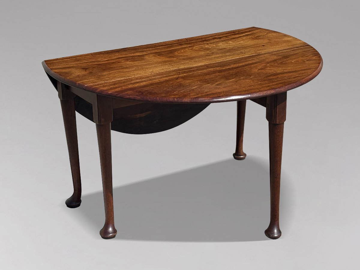 18th Century George II Period Mahogany Drop-leaf Dining Table-photo-6
