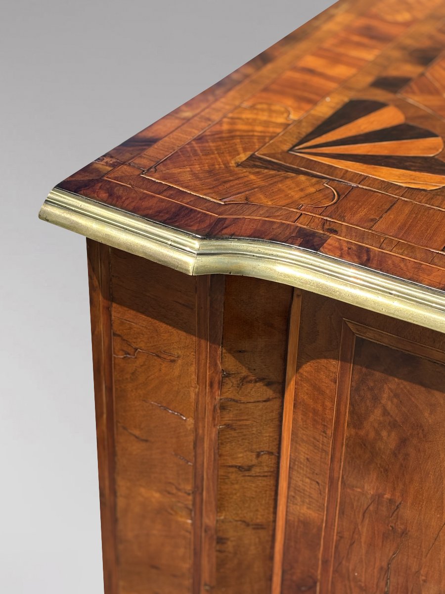 18th Century Maltese Walnut Specimen Wood Marquetry Cabinet-photo-5