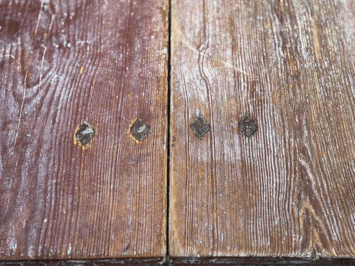 Early 19th-century Swedish Painted Drop-leaf Dining Table-photo-2