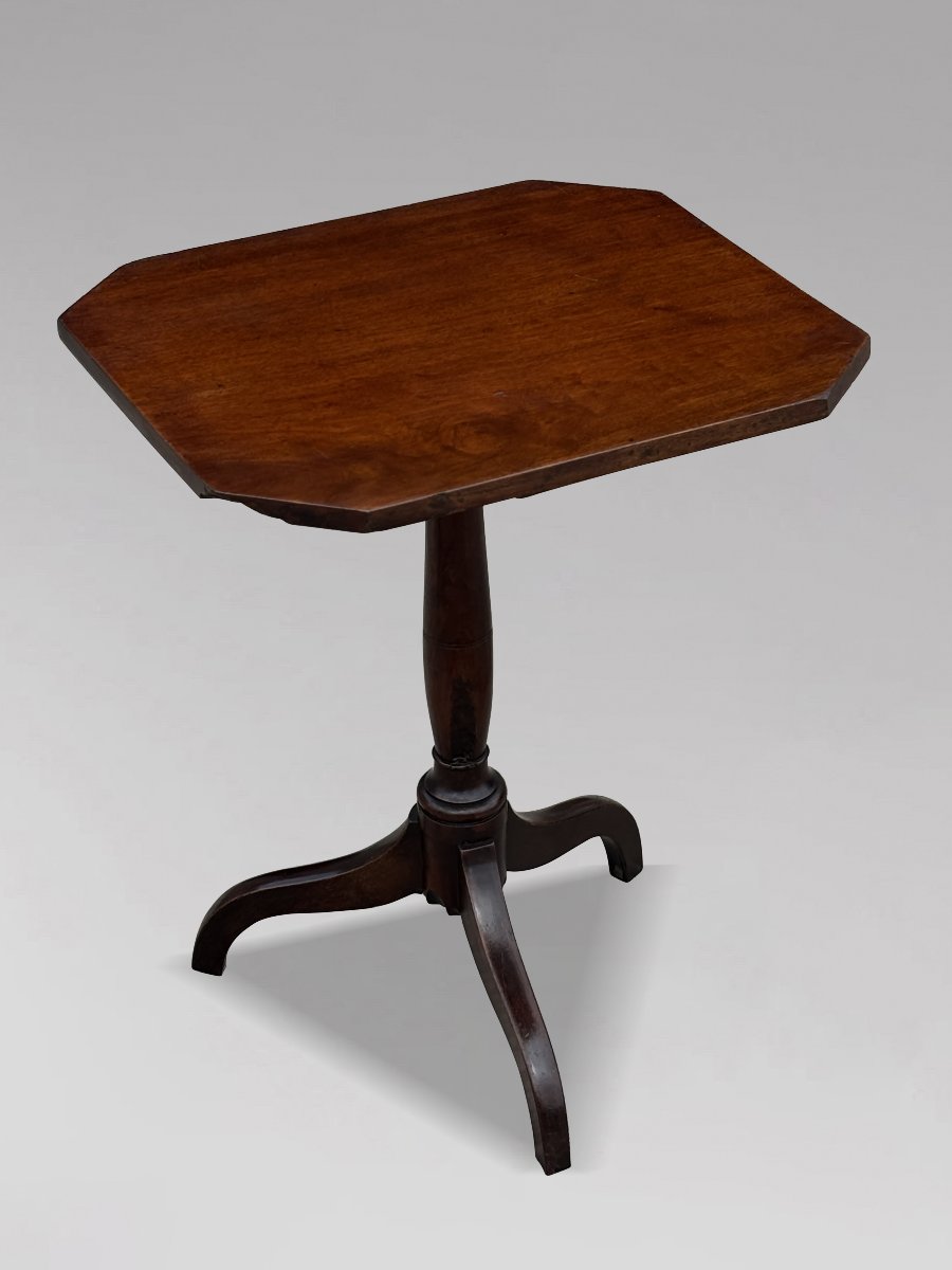 18ème Siècle, Table Octogonale en Acajou à Piètement Tripode, Époque George III-photo-2