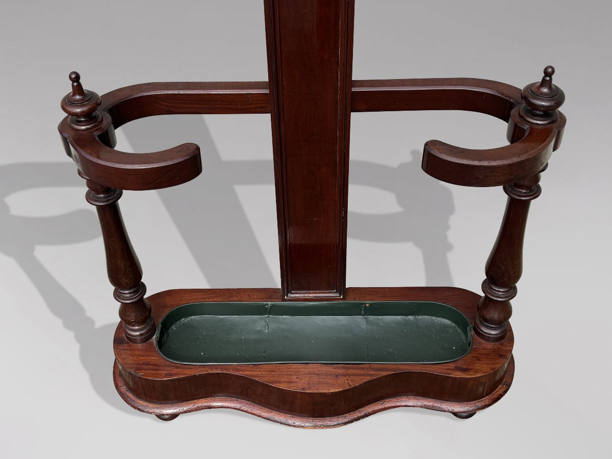 19th-century Victorian-period Mahogany Coat Rack And Hall Stand-photo-4