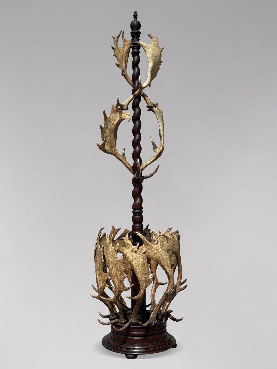 19th-century Antlers Coat Stand By J. Parker Of Woodstock