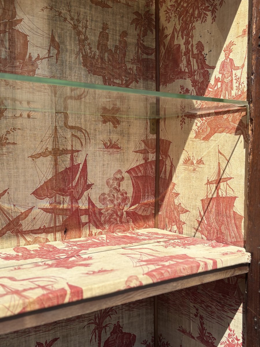 18ème Siècle, Buffet Deux Corps Vitrine en Chêne, Époque Louis XV-photo-5