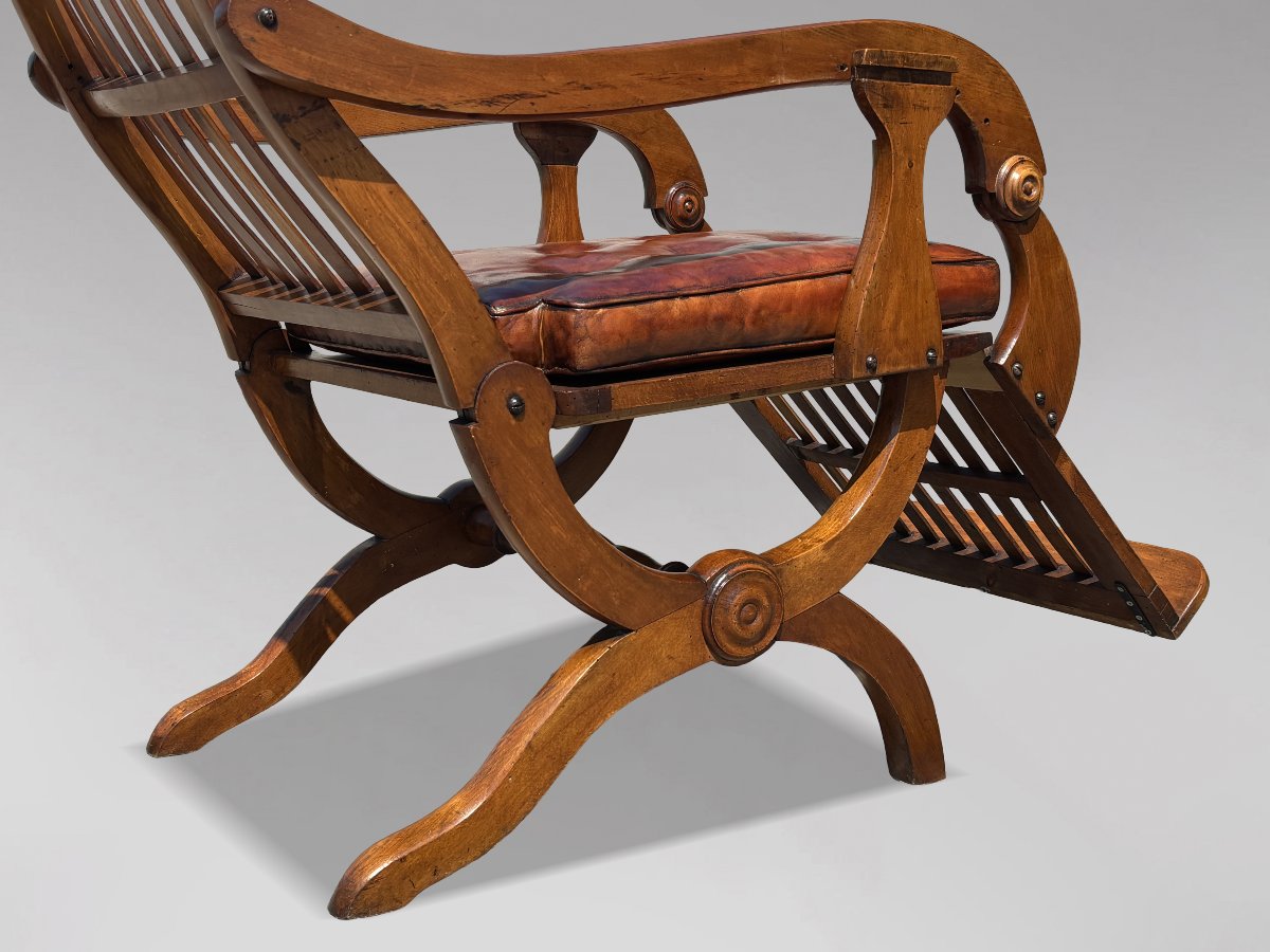 19ème Siècle, Paire de Fauteuils Inclinables en Noyer, Époque Victorienne-photo-6