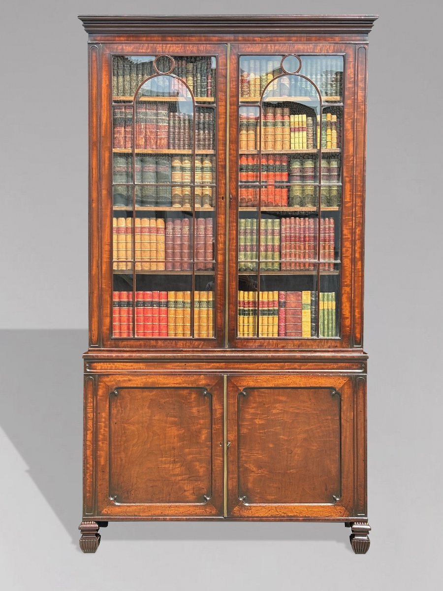 18ème Siècle, Bibliothèque en Acajou, Époque George III-photo-2