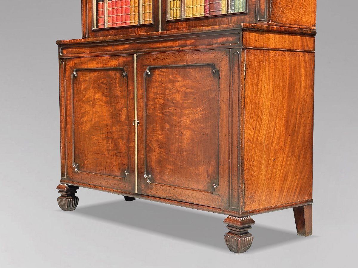 18ème Siècle, Bibliothèque en Acajou, Époque George III-photo-3