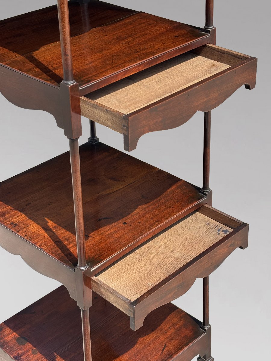 18th-century George III-period Mahogany Whatnot By Gillows-photo-4