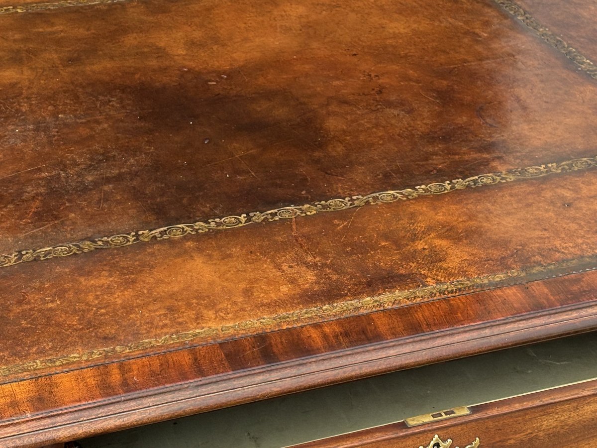 18ème Siècle, Bureau de Partenaire en Acajou, Période George III-photo-2