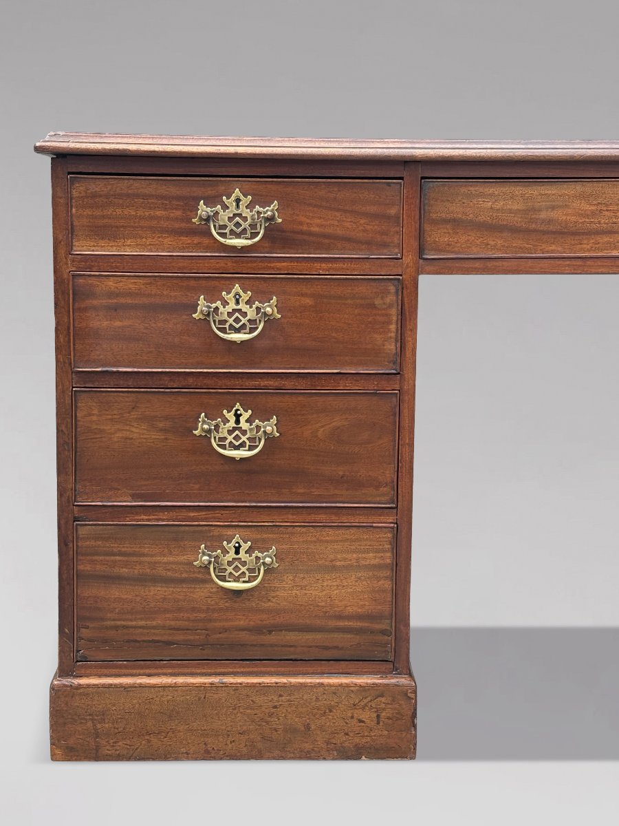18ème Siècle, Bureau de Partenaire en Acajou, Période George III-photo-8