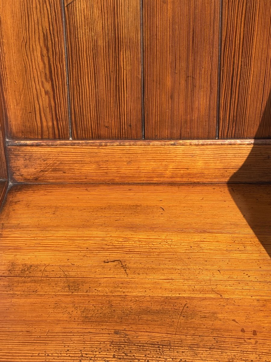 Pair Of 19th-century Victorian-period Pitch Pine Glastonbury Armchairs-photo-2