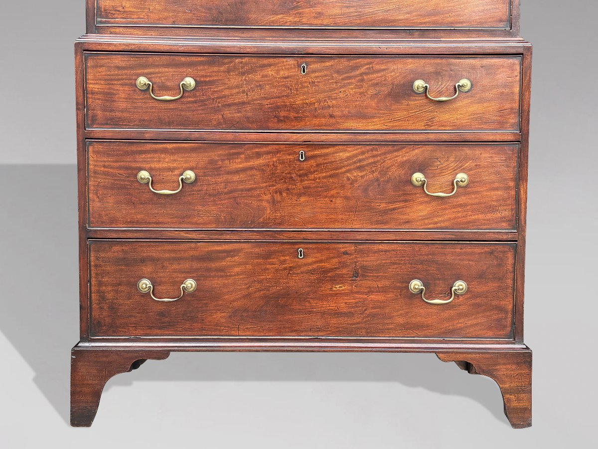 18th-century George III-period Mahogany Tallboy-photo-3