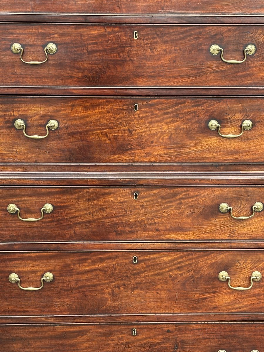 18th-century George III-period Mahogany Tallboy-photo-4