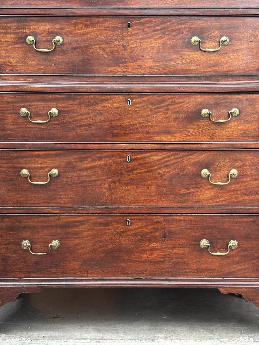 18th-century George III-period Mahogany Tallboy-photo-3
