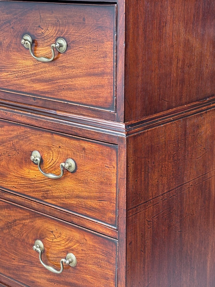 18th-century George III-period Mahogany Tallboy-photo-5