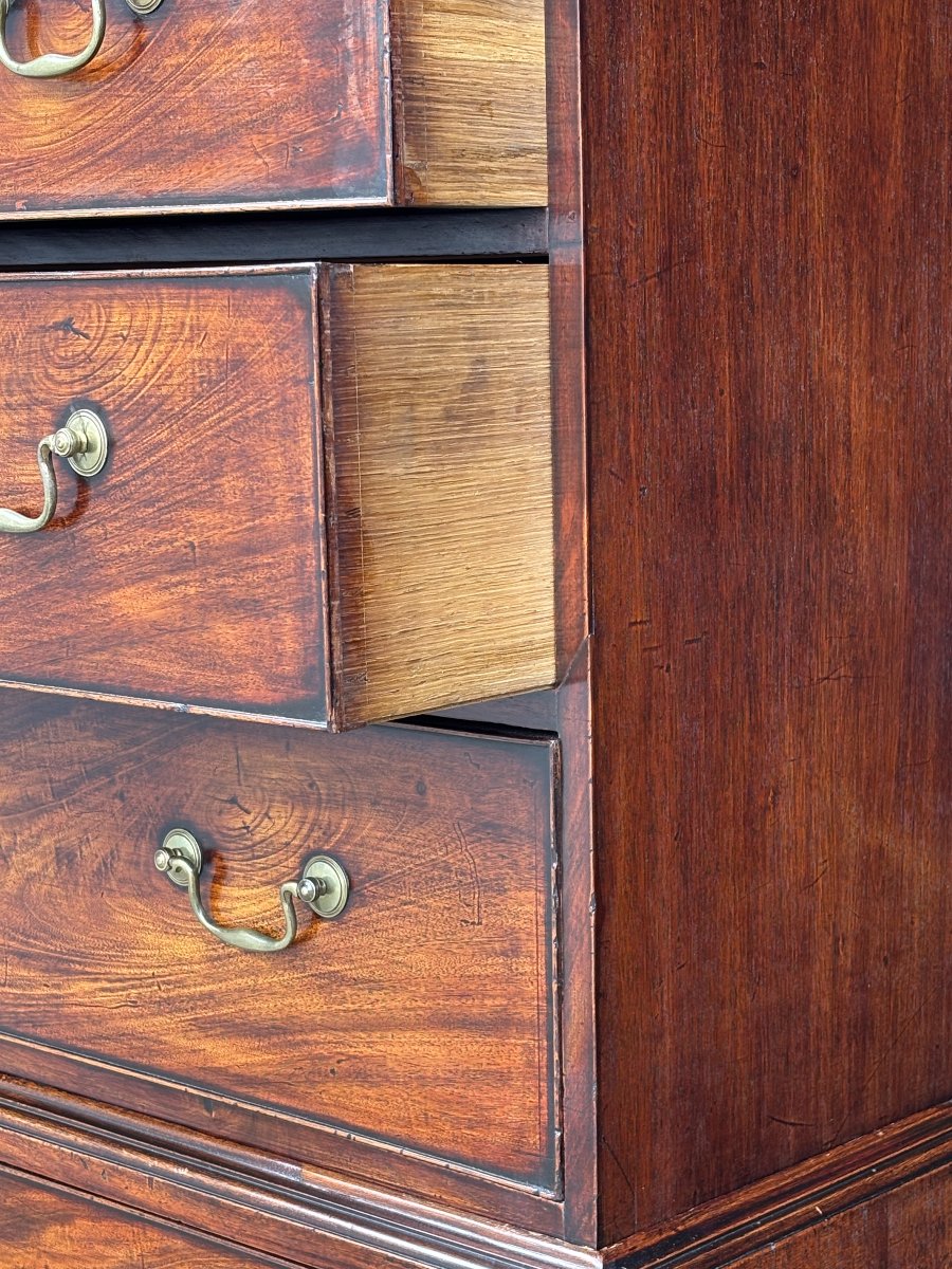 18th-century George III-period Mahogany Tallboy-photo-6