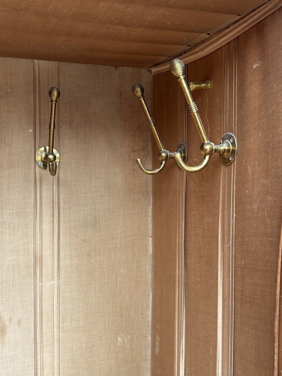 19th-century Scottish Arts & Crafts Pine Wardrobe-photo-7