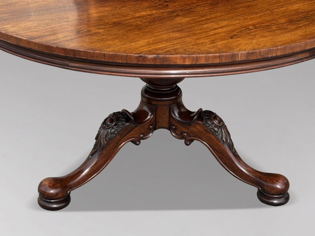 19ème Siècle, Table de Salle à Manger en Palissandre d’Époque William IV-photo-3