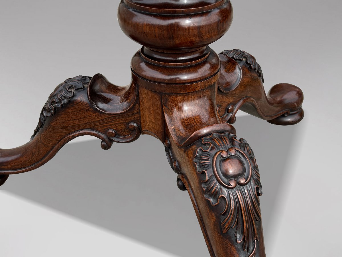 19ème Siècle, Table de Salle à Manger en Palissandre d’Époque William IV-photo-1