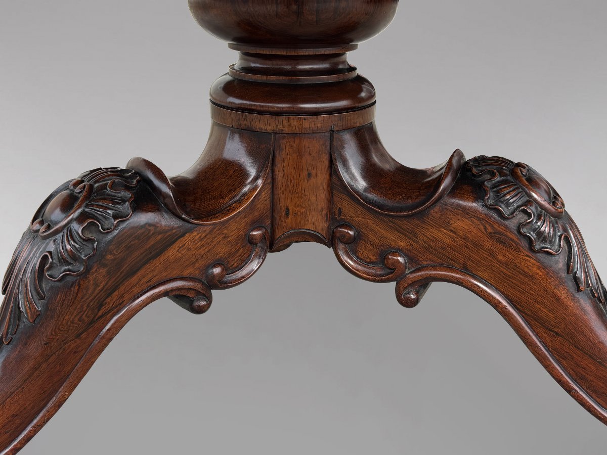 19ème Siècle, Table de Salle à Manger en Palissandre d’Époque William IV-photo-6