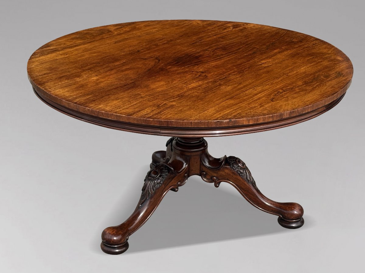 19ème Siècle, Table de Salle à Manger en Palissandre d’Époque William IV